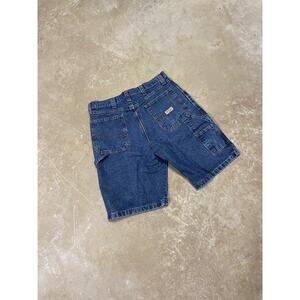 Wrangler Carpenter Denim Shorts Men’s 34 Blue Jean Jorts Workwear Utility Hammer